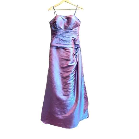 Bill Levkoff Iridescent Purple Formal Gown, Size Small - Picture 1 of 15
